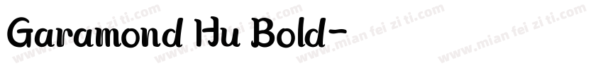 Garamond Hu Bold字体转换
